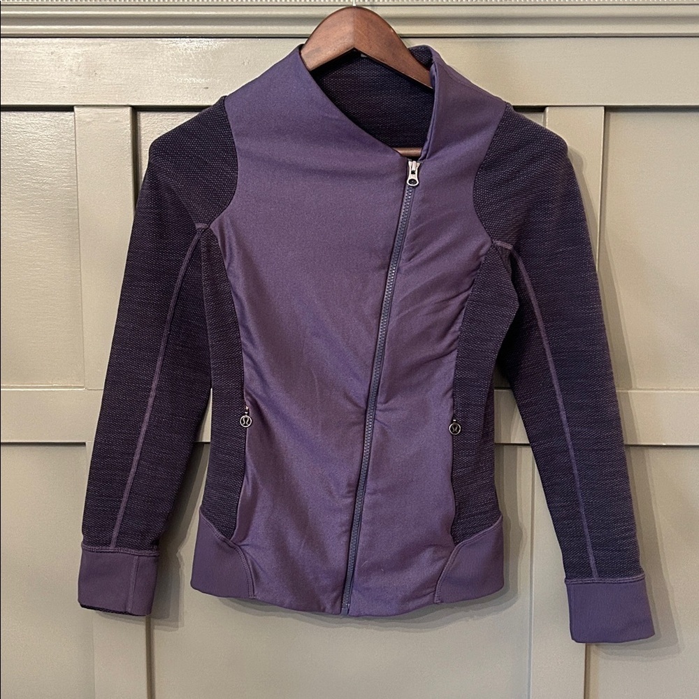 Lululemon Emerge Renewed Jacket Nightfall Diamond Jacquard Space Dye Size 6